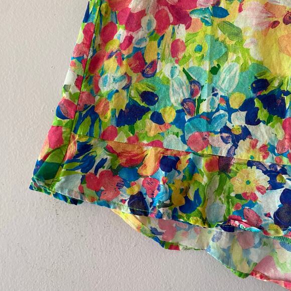 Show Me Your Mumu Women's size Small Colorful Floral Spring Wrap Skirt Skort - Picture 3 of 10